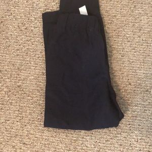 Banana Republic wide leg navy tencel linen pants NWT